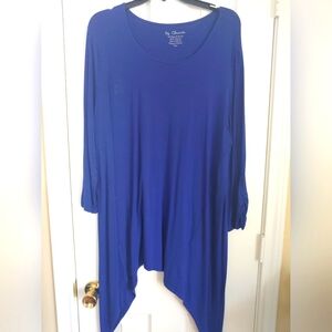 Chicos Size 3 Blue Knit Top (16)
